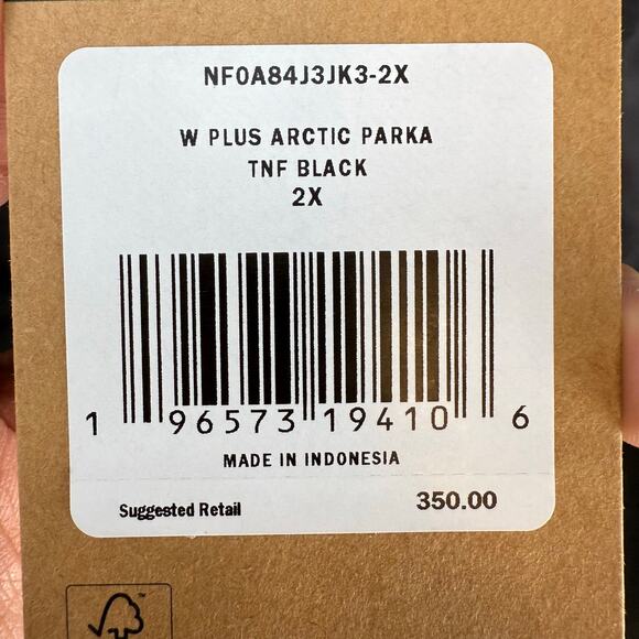 THE NORTH FACE WOMEN'S PLUS SIZE'S 2X ARCTIC PARKA HOODED DOWN JACKET - Picture 4 of 9